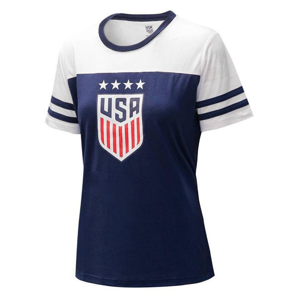 USA Navy and White Jersey with Breathable Fabric and Athletic Fit